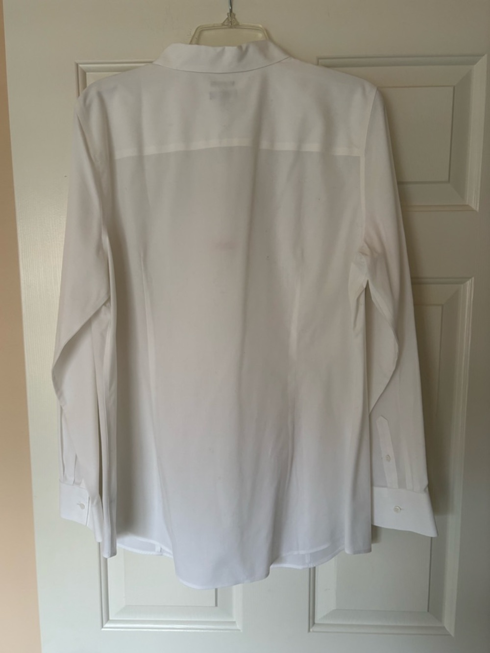Talbots White No Iron Women's Button-Front Dress Shirt - Picture 3 of 5